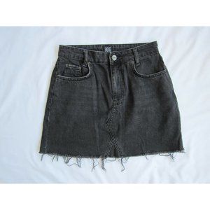 BDG Black Cut Off Denim Skirt Medium